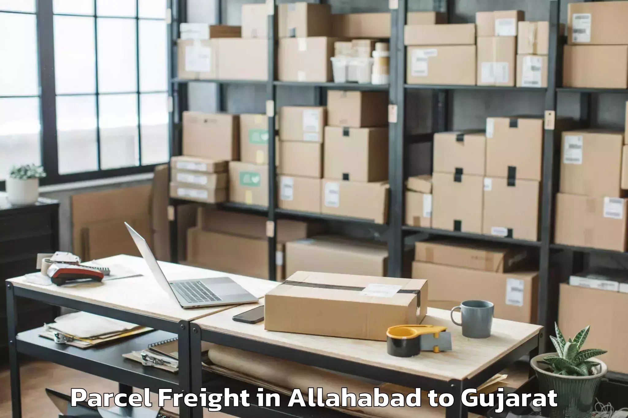 Book Your Allahabad to Bagasara Parcel Freight Today